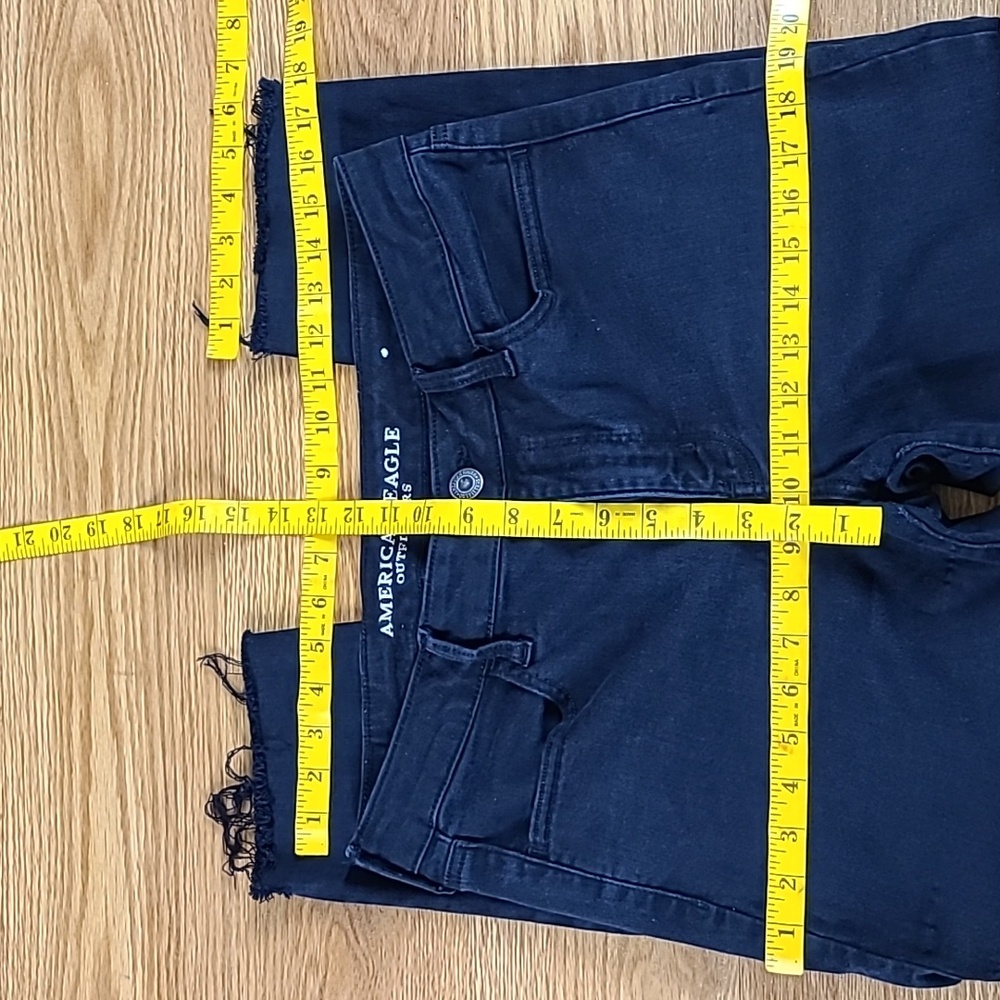 AMERICAN EAGLE SUPER SUPER STRETCH X ANKLE CROPPED WOMENS JEGGING 14x21 - Picture 3 of 7